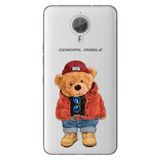 Senada General Mobile Gm 5 Plus İle Uyumlu Kılıf Silikon Desenli Tam Koruma Resimli Teddybear
