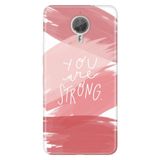 Senada General Mobile Gm 5 Plus İle Uyumlu Kılıf Silikon Desenli Tam Koruma Resimli You Are Strong