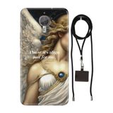 Senada General Mobile Gm 5 Plus İle Uyumlu Kılıf Stars Silikon İpli Boyun Askı Aparatlı