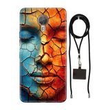 Senada General Mobile Gm 5 Plus İle Uyumlu Kılıf Toprak Silikon İpli Boyun Askı Aparatlı