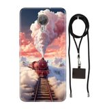 Senada General Mobile Gm 5 Plus İle Uyumlu Kılıf Tren Silikon İpli Boyun Askı Aparatlı