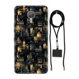 Senada General Mobile Gm 5 Plus İle Uyumlu Kılıf Viyana Silikon İpli Boyun Askı Aparatlı