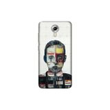 Senada General Mobile Gm 5 Plus Uyumlu İle Uyumlu Kılıf 0.4Mm Lazer Kesim Silikon Kapak Art Collage