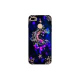 Senada General Mobile Gm 8 Go Uyumlu İle Uyumlu Kılıf 0.4Mm Lazer Kesim Silikon Kapak Ayyıldız Neon Mandala