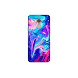 Senada General Mobile Gm 8 İle Uyumlu Kılıf 0.4Mm Lazer Kesim Silikon Kapak Mavi Pembe Ilizyon