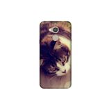Senada General Mobile Gm 8 İle Uyumlu Kılıf 0.4Mm Lazer Kesim Silikon Kapak Tekir Kedi