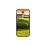 Senada General Mobile Gm 8 İle Uyumlu Kılıf 0.4Mm Uyumlu Lazer Kesim Silikon Kapak Yeşil Doğa