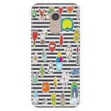 Senada General Mobile GM 8 ile Uyumlu Kılıf Resimli Desenli Silikon Patches