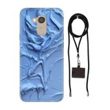 Senada General Mobile Gm 8 İle Uyumlu Kılıf Sanatsal Desenli Silikon İpli Boyun Askı Aparatı