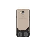 Senada General Mobile Gm 8 Uyumlu İle Uyumlu Kılıf 0.4Mm Lazer Kesim Silikon Kapak Şaşkın Kedi