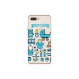 Senada General Mobile Gm 9 Pro İle Uyumlu Kılıf 0.4 Mm Lazer Kesim Silikon Kapak Mavi Bebek