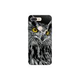 Senada General Mobile Gm 9 Pro İle Uyumlu Kılıf 0.4Mm Lazer Kesim Silikon Kapak Baykuş Bakışı