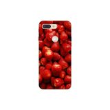 Senada General Mobile Gm 9 Pro İle Uyumlu Kılıf 0.4Mm Lazer Kesim Silikon Kapak Çilekler