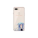 Senada General Mobile Gm 9 Pro İle Uyumlu Kılıf 0.4Mm Lazer Kesim Silikon Kapak Mavi Anime Kız