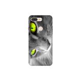 Senada General Mobile Gm 9 Pro İle Uyumlu Kılıf 0.4Mm Lazer Kesim Silikon Kapak Sarı Göz Kedi