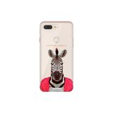 Senada General Mobile Gm 9 Pro İle Uyumlu Kılıf 0.4Mm Lazer Kesim Silikon Kapak Şirin Zebra