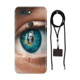 Senada General Mobile Gm 9 Pro İle Uyumlu Kılıf Atatürk Yolunda Desenli Silikon İpli Boyun Askı Aparatı