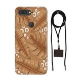 Senada General Mobile Gm 9 Pro İle Uyumlu Kılıf Olive Garden Desenli Silikon İpli Boyun Askı Aparatı