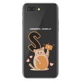 Senada General Mobile GM 9 Pro ile Uyumlu Kılıf Resimli Desenli Silikon Kedili S Harfi
