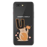 Senada General Mobile GM 9 Pro ile Uyumlu Kılıf Resimli Desenli Silikon Kedili U Harfi