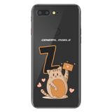 Senada General Mobile GM 9 Pro ile Uyumlu Kılıf Resimli Desenli Silikon Kedili Z Harfi