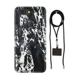 Senada General Mobile Gm 9 Pro İle Uyumlu Kılıf Sky Mermer Desenli Silikon İpli Boyun Askı Aparatı