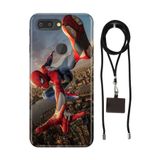 Senada General Mobile Gm 9 Pro İle Uyumlu Kılıf Spider Desenli Silikon İpli Boyun Askı Aparatı