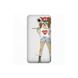Senada Gm 5 Plus İle Uyumlu Kılıf 0.4Mm Lazer Kesim Silikon Kapak Dog Girl