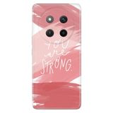 Senada Honor X60 Pro - X9C 5G İle Uyumlu Kılıf Dekoratif Silikon Baskılı Kapak You Are Strong
