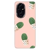 Senada Huawei Honor 200-Pro İle Uyumlu Kılıf Vintage Silikon Baskılı Kapak Cactus