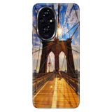 Senada Huawei Honor 200-Pro İle Uyumlu Kılıf Vintage Silikon Baskılı Kapak Walking Bridge