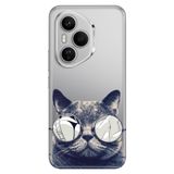 Senada Huawei Honor 400 Pro İle Uyumlu Kılıf Dekoratif Silikon Baskılı Kapak Cix Kedi