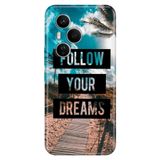 Senada Huawei Honor 400 Pro İle Uyumlu Kılıf Dekoratif Silikon Baskılı Kapak Follow Your Dreams