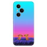 Senada Huawei Honor 400 Pro İle Uyumlu Kılıf Dekoratif Silikon Baskılı Kapak Junior Aslanlar