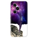 Senada Huawei Honor 400 Pro İle Uyumlu Kılıf Dekoratif Silikon Baskılı Kapak Smoke