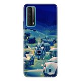 Senada Huawei P Smart 2021 İle Uyumlu Kılıf Desenli Silikon Kapak - Cold Village