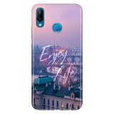 Senada Huawei P20 Lite ile Uyumlu Kılıf Resimli Desenli Silikon Enjoy Life