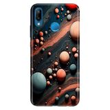 Senada Huawei P20 Lite ile Uyumlu Kılıf Resimli Desenli Silikon Gezegen
