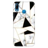 Senada Huawei P20 Lite ile Uyumlu Kılıf Resimli Desenli Silikon İtalyan Mermer