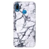 Senada Huawei P20 Lite ile Uyumlu Kılıf Resimli Desenli Silikon Jumeria Mermer