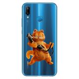 Senada Huawei P20 Lite ile Uyumlu Kılıf Resimli Desenli Silikon KarakterGarfield