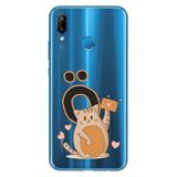 Senada Huawei P20 Lite ile Uyumlu Kılıf Resimli Desenli Silikon Kedili Ö Harfi