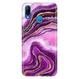 Senada Huawei P20 Lite ile Uyumlu Kılıf Resimli Desenli Silikon Pembe Ametist