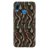 Senada Huawei P20 Lite ile Uyumlu Kılıf Resimli Desenli Silikon X Kamuflaj