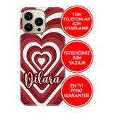 Senada Huawei P20 P30 P40 Lite Pro P Smart 2018 2019 2021 İle Uyumlu Kılıf İsimli Yazılı Kişiye Özel 0.4Mm Name