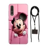 Senada Huawei P20 Pro ile Uyumlu Kılıf 05Mickey/74111 Silikon İpli Boyun Askı Aparatı