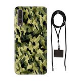 Senada Huawei P20 Pro ile Uyumlu Kılıf Asker Silikon İpli Boyun Askı Aparatı