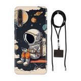Senada Huawei P20 Pro ile Uyumlu Kılıf Astro Silikon İpli Boyun Askı Aparatı