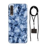 Senada Huawei P20 Pro ile Uyumlu Kılıf Blue Crystal Silikon İpli Boyun Askı Aparatı