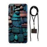 Senada Huawei P20 Pro ile Uyumlu Kılıf Dekor Taşlar Silikon İpli Boyun Askı Aparatı